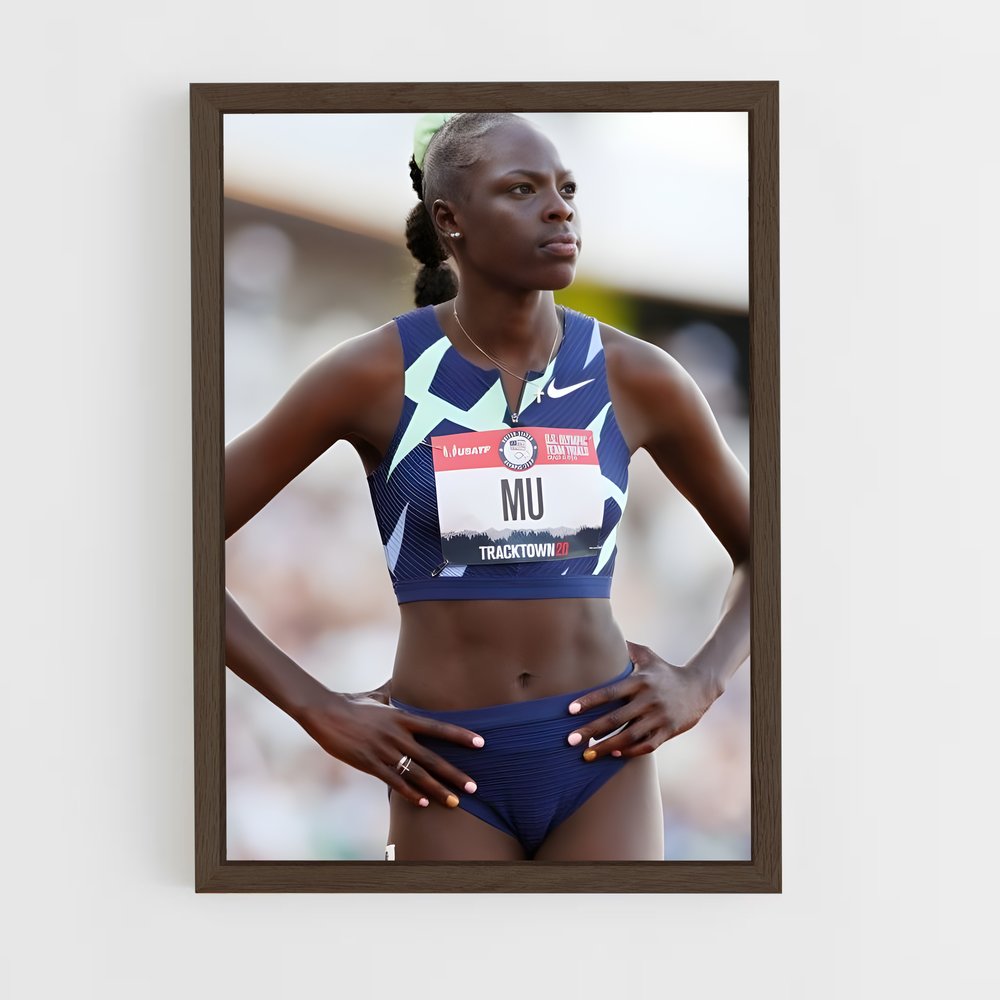 Poster Sportive en Bleu – affiche Athlétisme (vue 5)